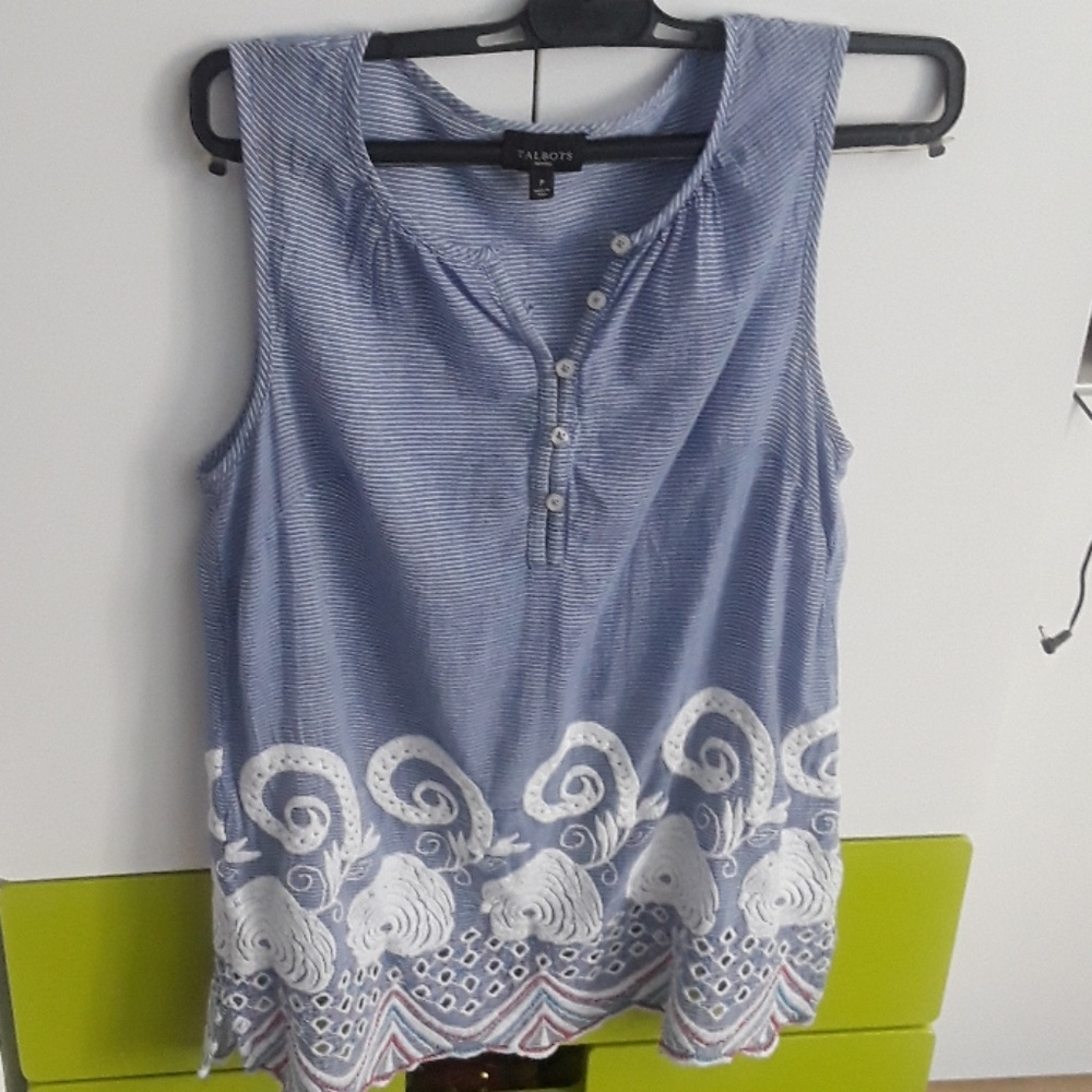 Talbots petite sleeveless top